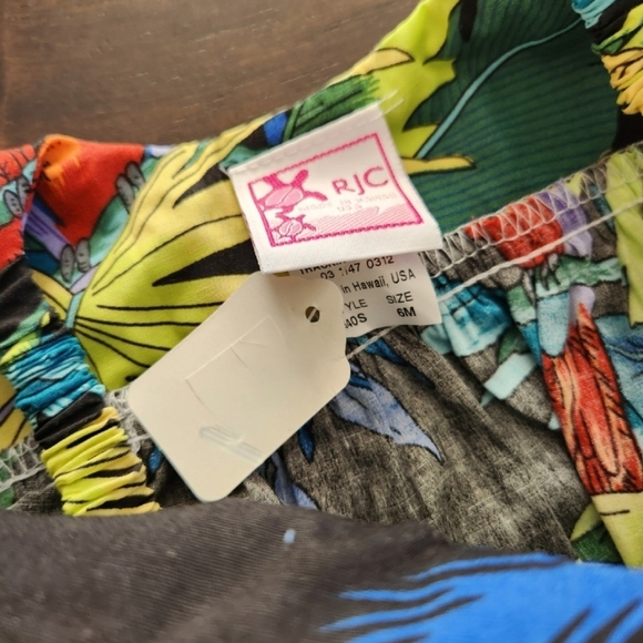 RJC Paradise Parrots Infant Toddler Bungee Dress With Bloomers In Black - Picture 6 of 8